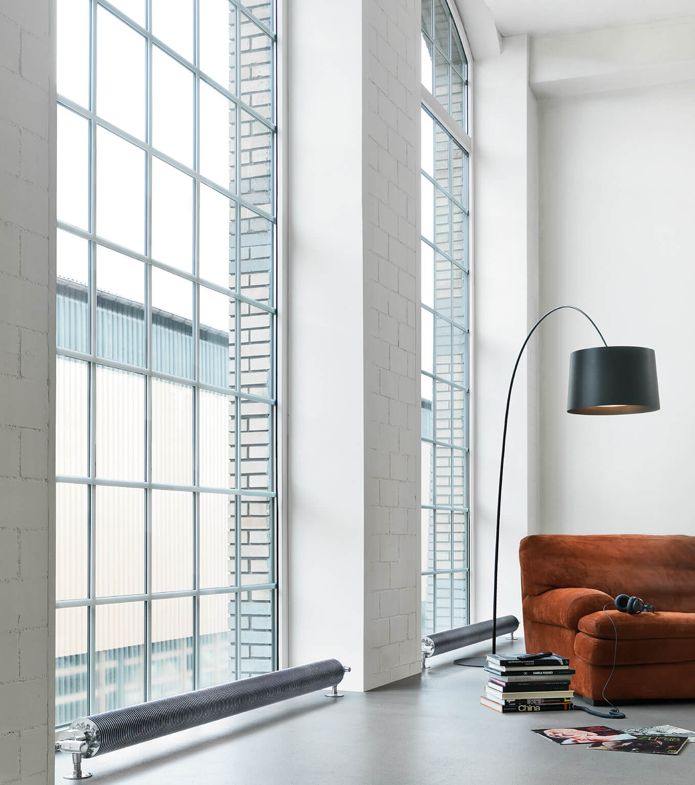 flow form tubular hydronic radiator by Zehnder